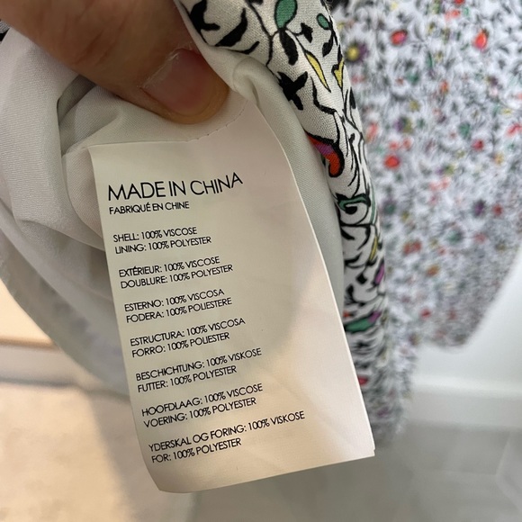 Club Monaco Yohara Floral Tiered Dress - Picture 11 of 12